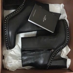 Coach women leather booties